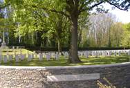 Indian cemetery and military quarters