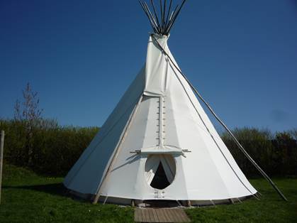 l'été Indien tipi